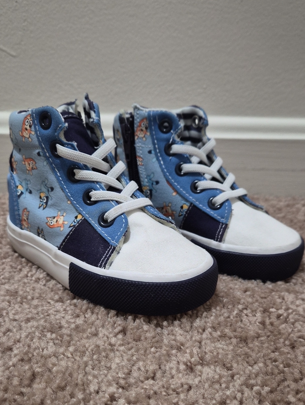 Boys Bluey High-Top Sneakers